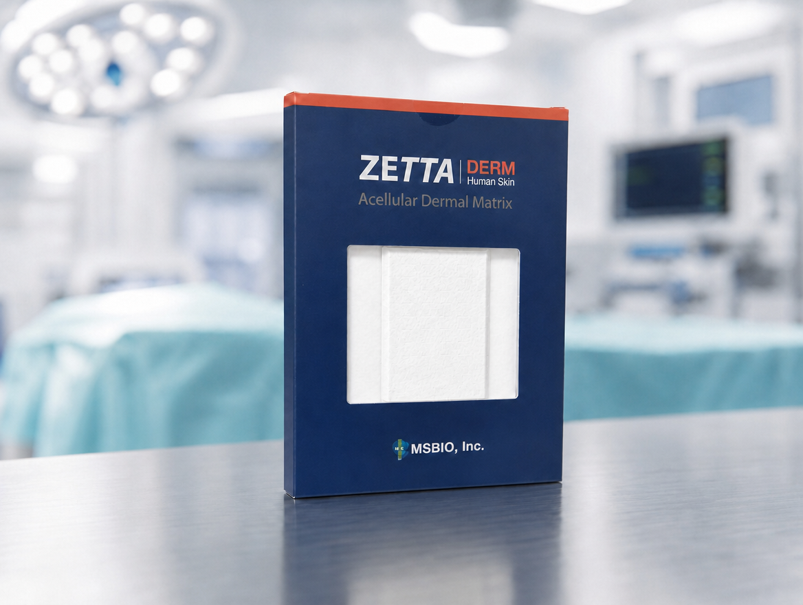 ZETTA DERM Human Skin — Acellular Dermal Matrix 제품 박스